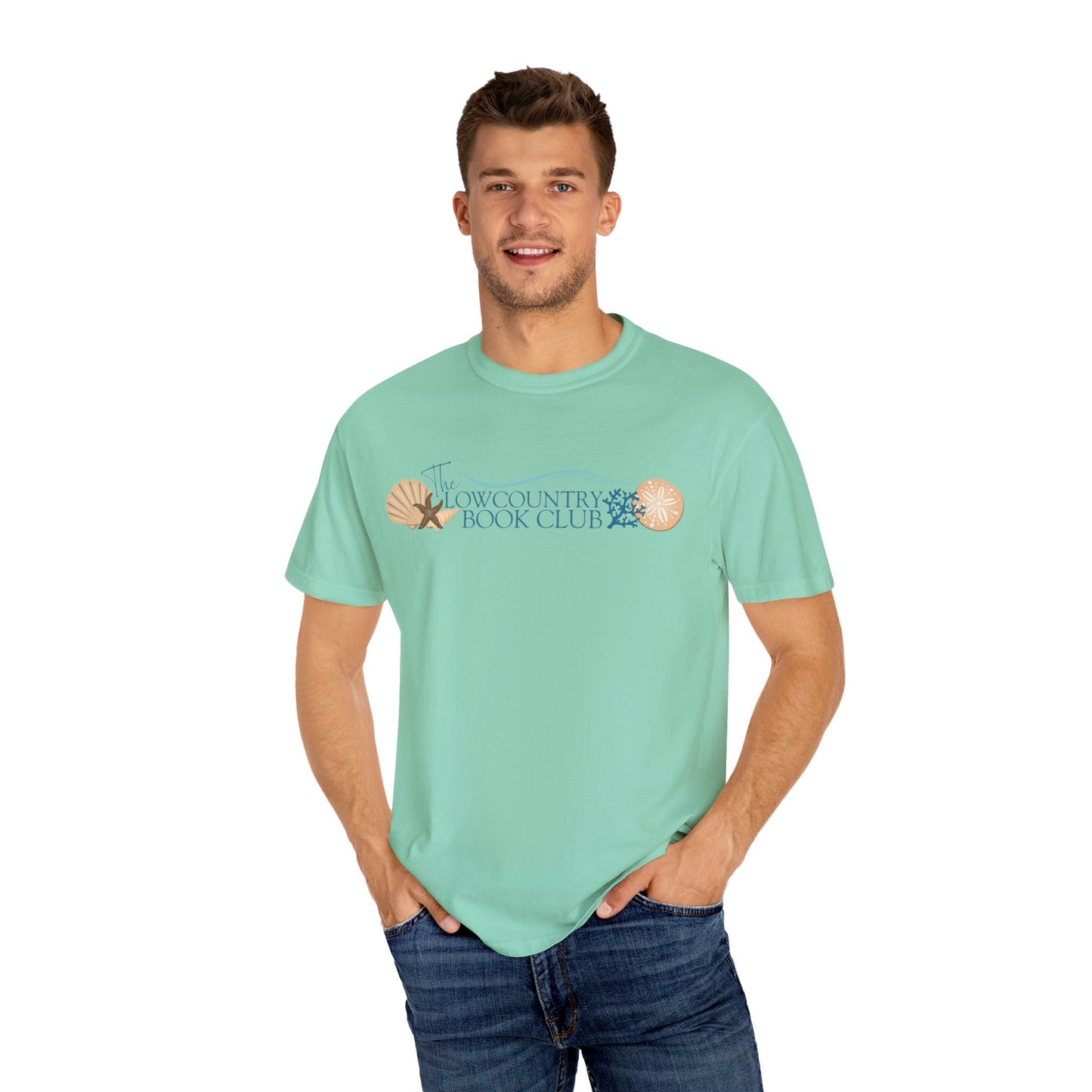The Lowcountry Book Club Short Sleeve Comfort Colors Tee