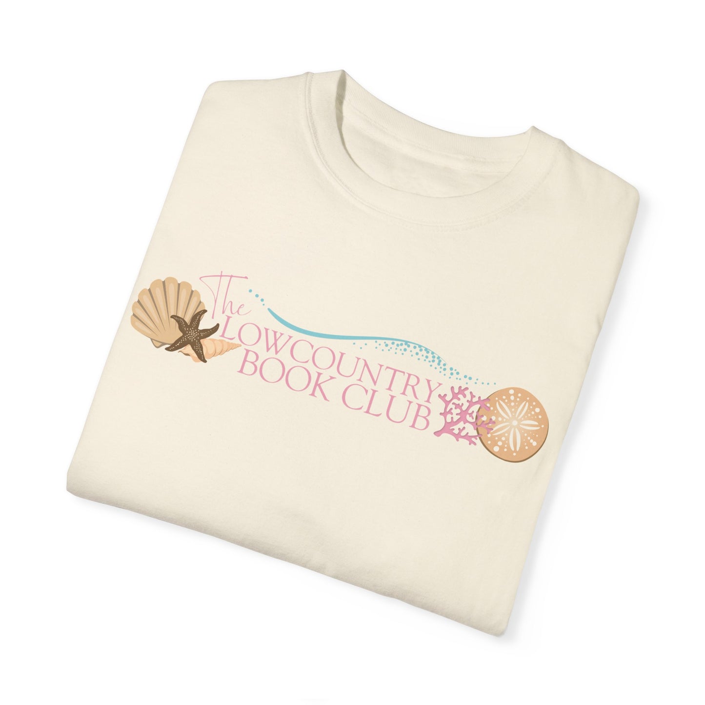 The Lowcountry Book Club Short Sleeve Comfort Colors Tee