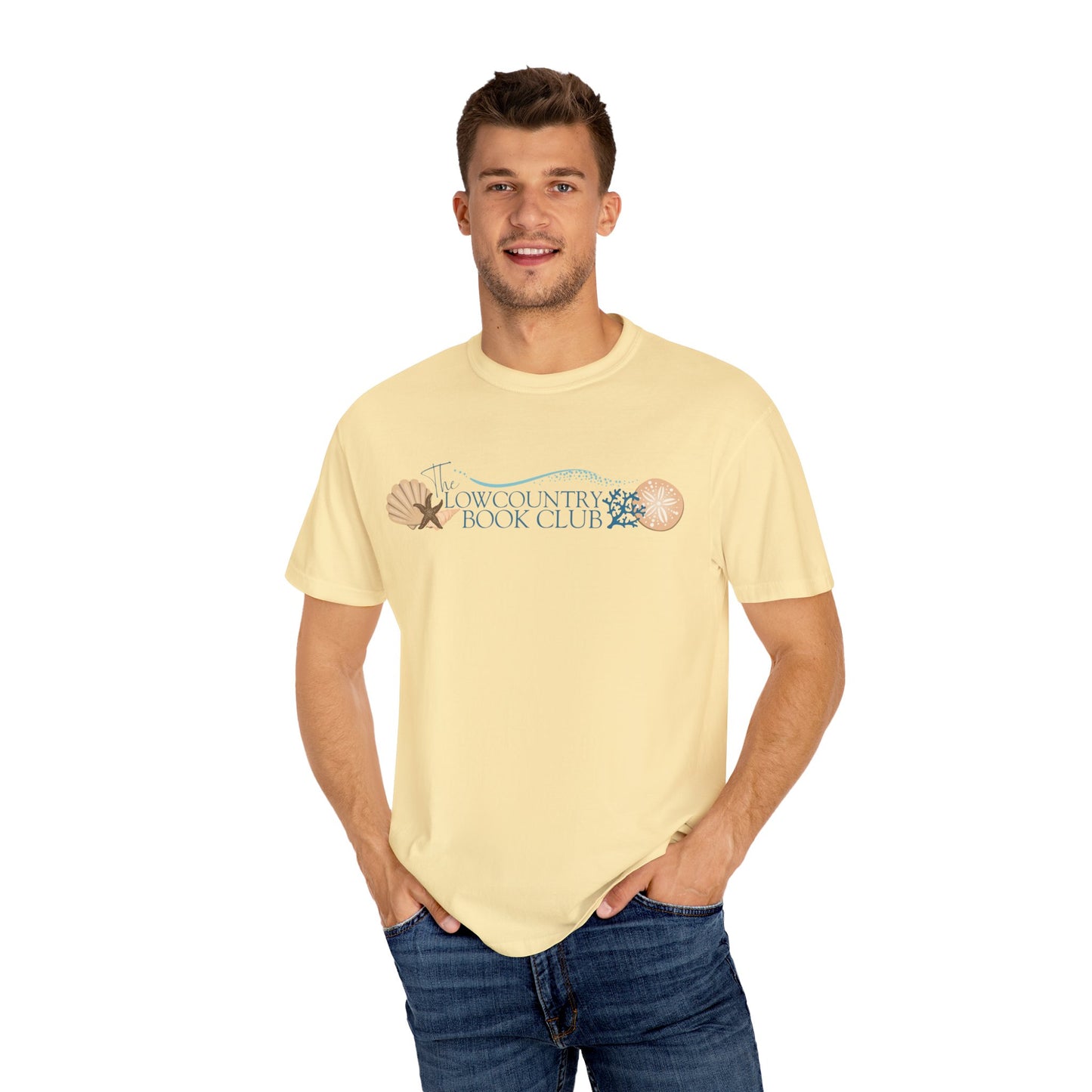 The Lowcountry Book Club Short Sleeve Comfort Colors Tee