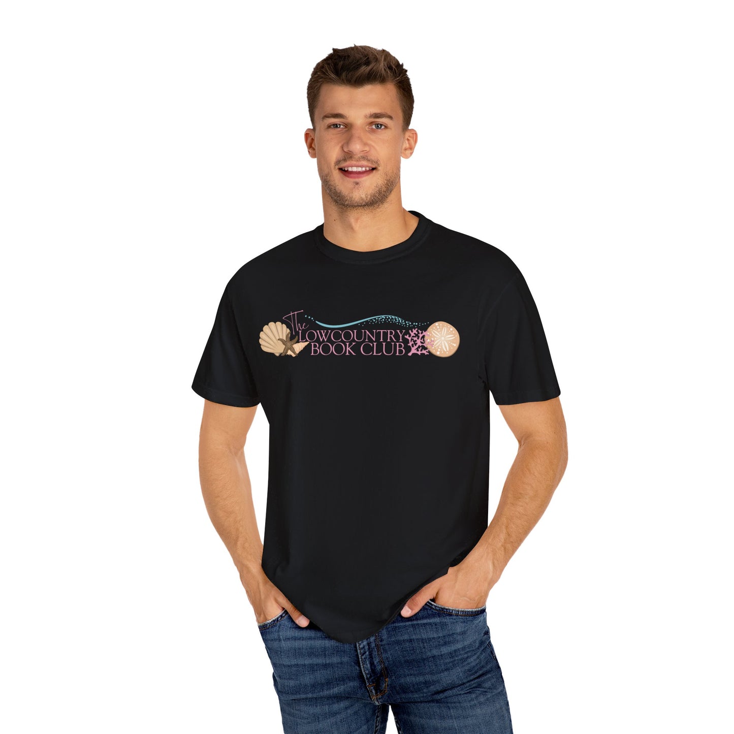 The Lowcountry Book Club Short Sleeve Comfort Colors Tee