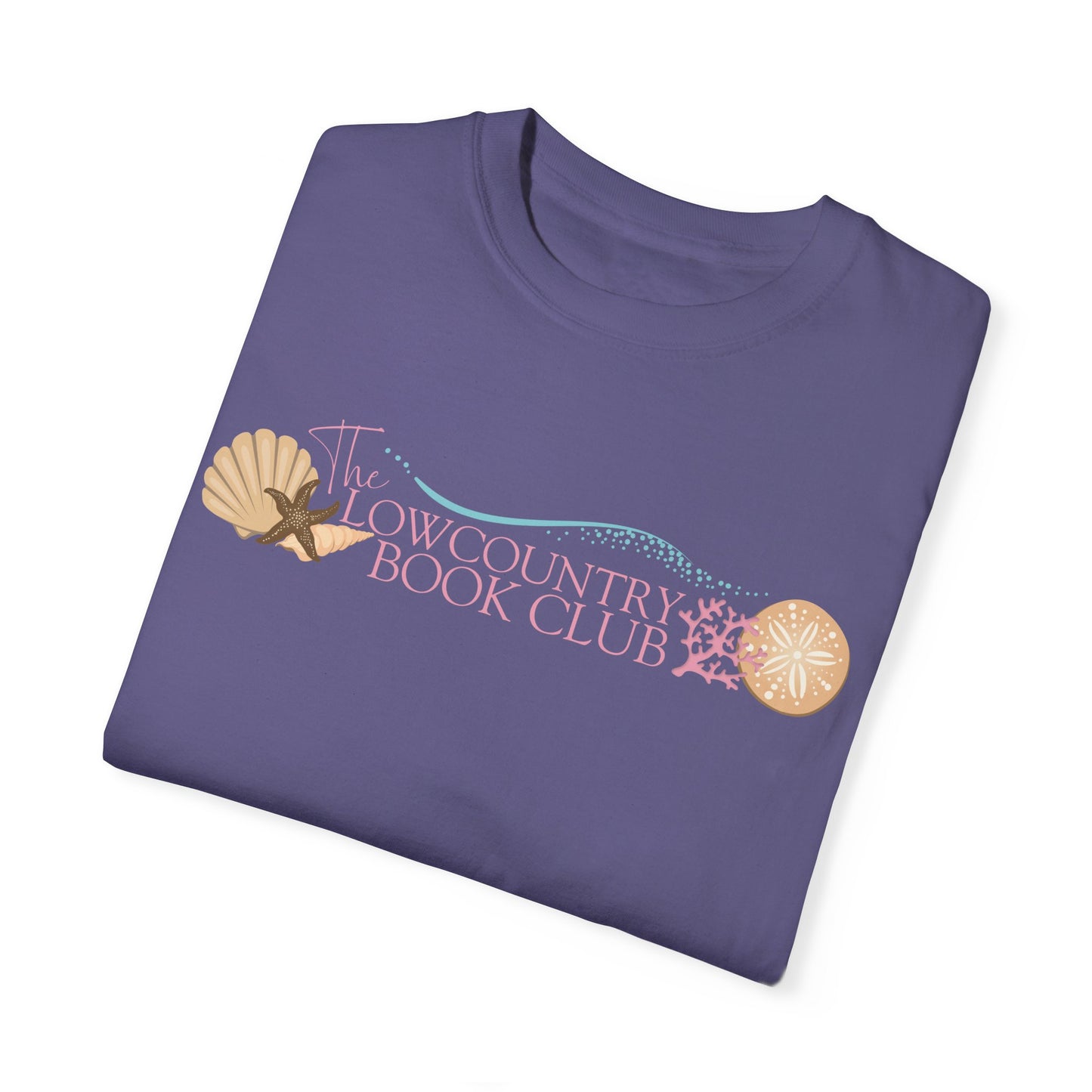 The Lowcountry Book Club Short Sleeve Comfort Colors Tee