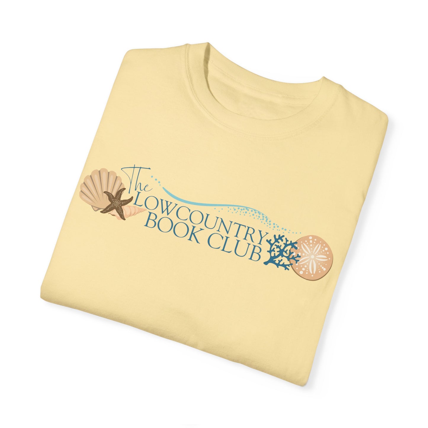 The Lowcountry Book Club Short Sleeve Comfort Colors Tee