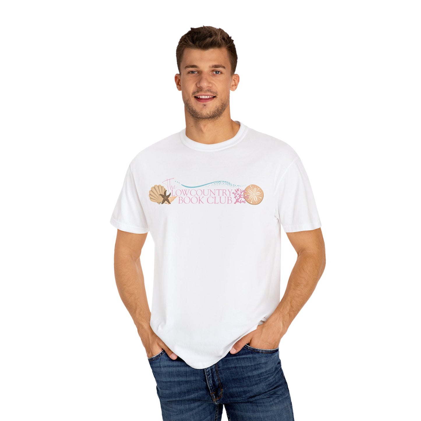 The Lowcountry Book Club Short Sleeve Comfort Colors Tee