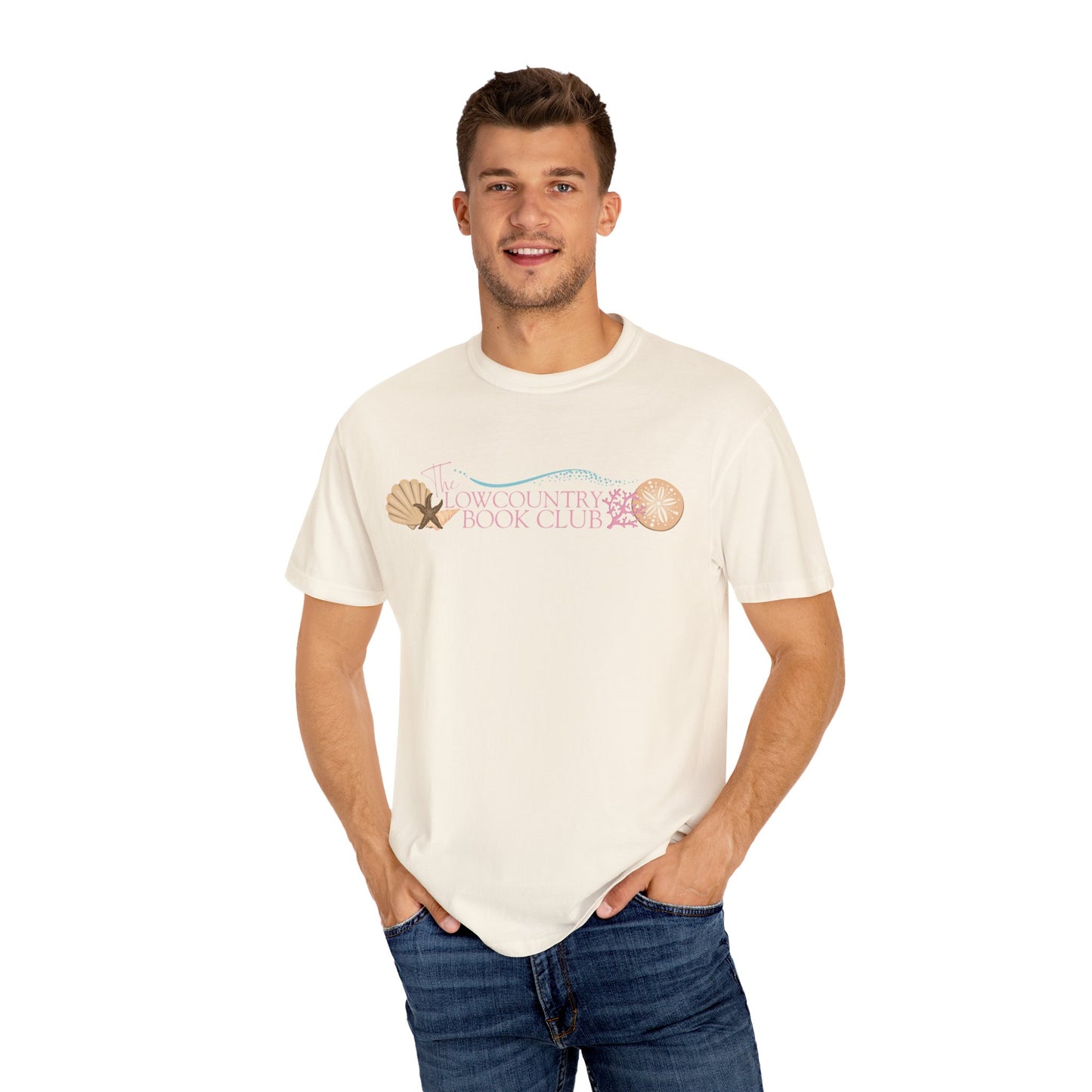 The Lowcountry Book Club Short Sleeve Comfort Colors Tee