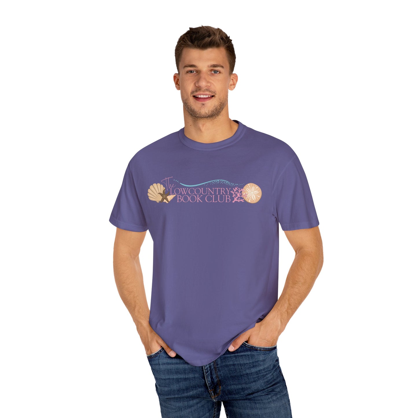 The Lowcountry Book Club Short Sleeve Comfort Colors Tee