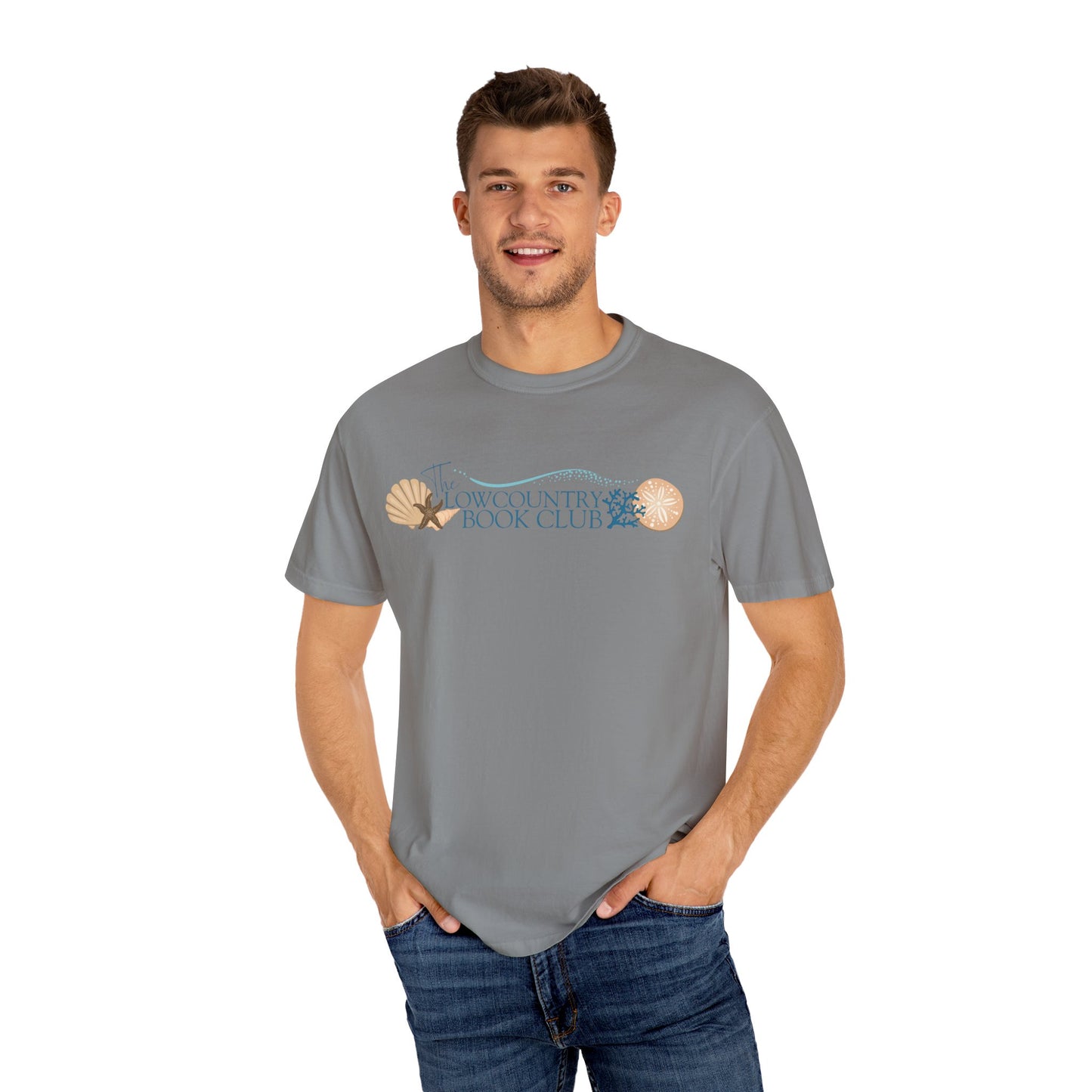 The Lowcountry Book Club Short Sleeve Comfort Colors Tee