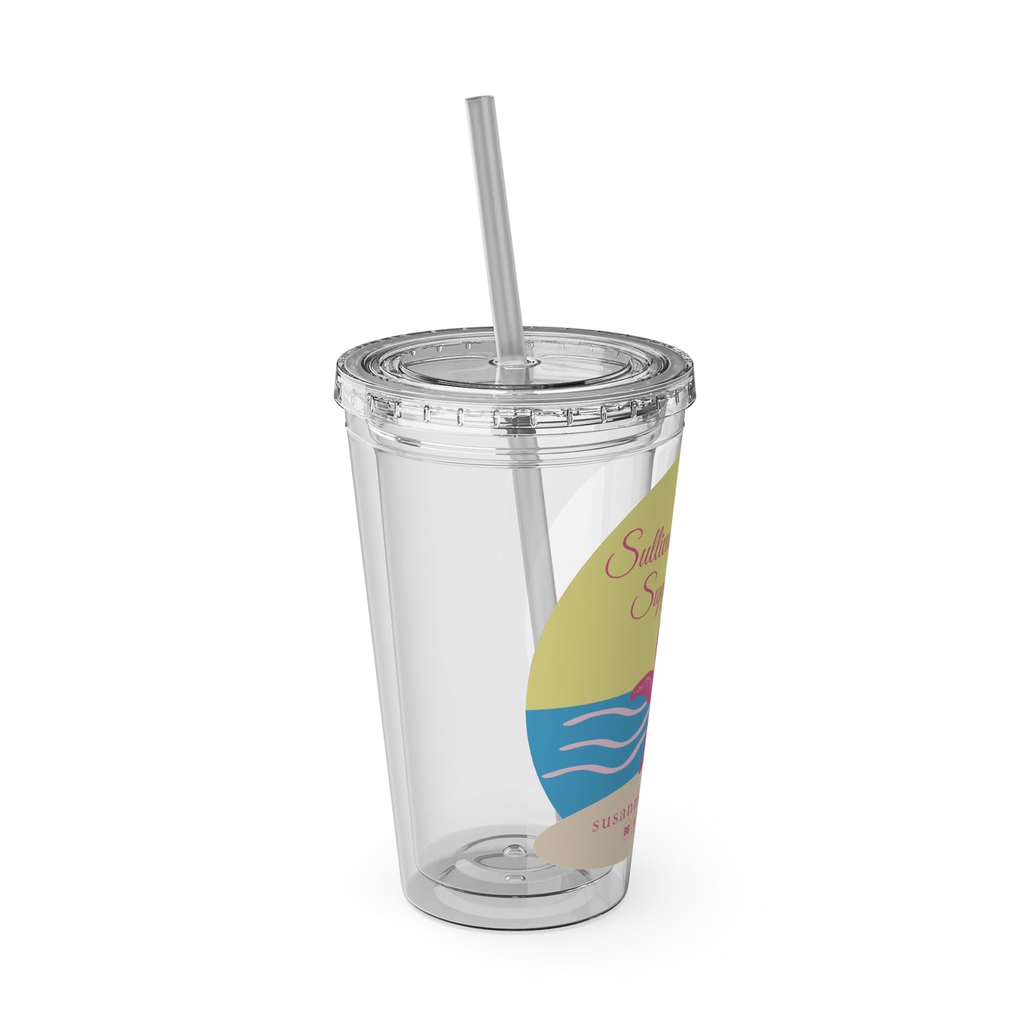The Sullivan's Island Supper Club Sunsplash Tumbler with Straw, 16oz