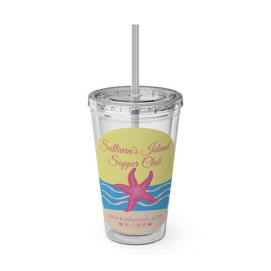 The Sullivan's Island Supper Club Sunsplash Tumbler with Straw, 16oz