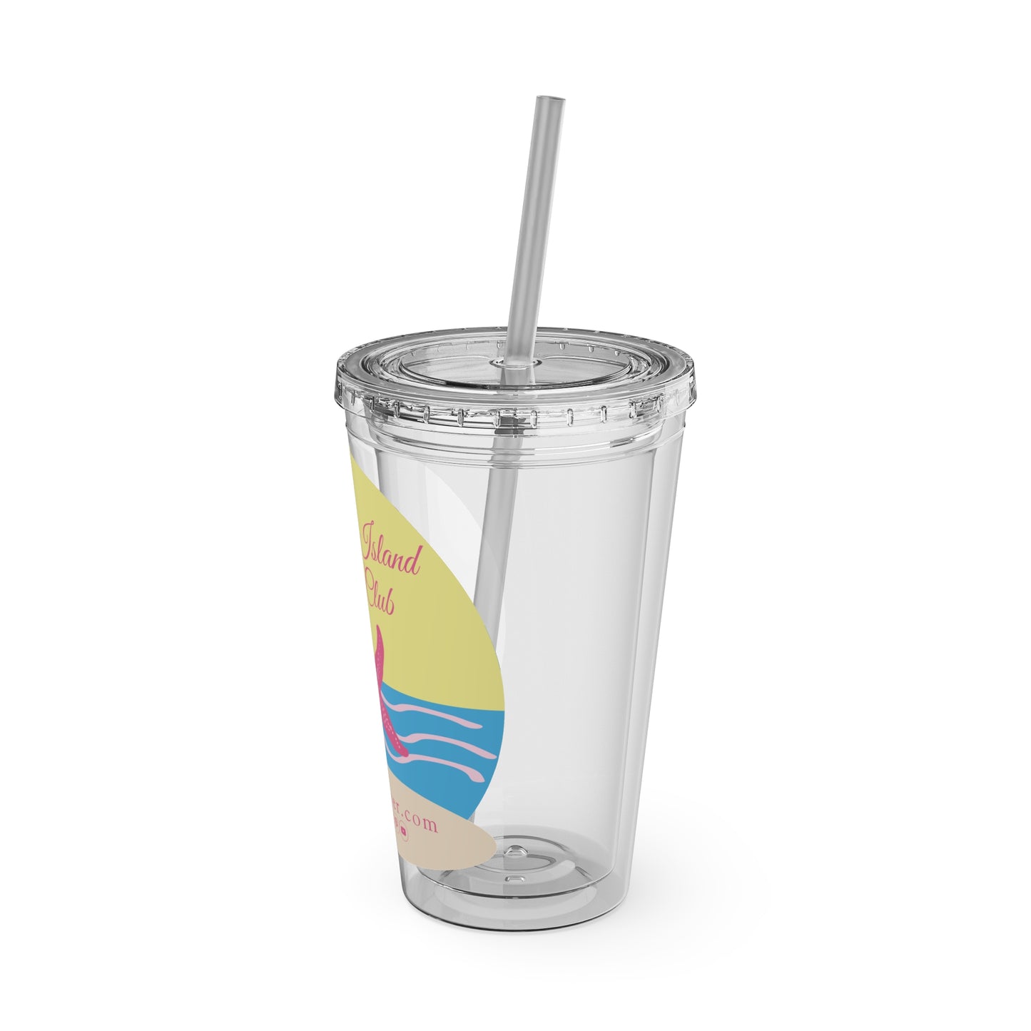 The Sullivan's Island Supper Club Sunsplash Tumbler with Straw, 16oz