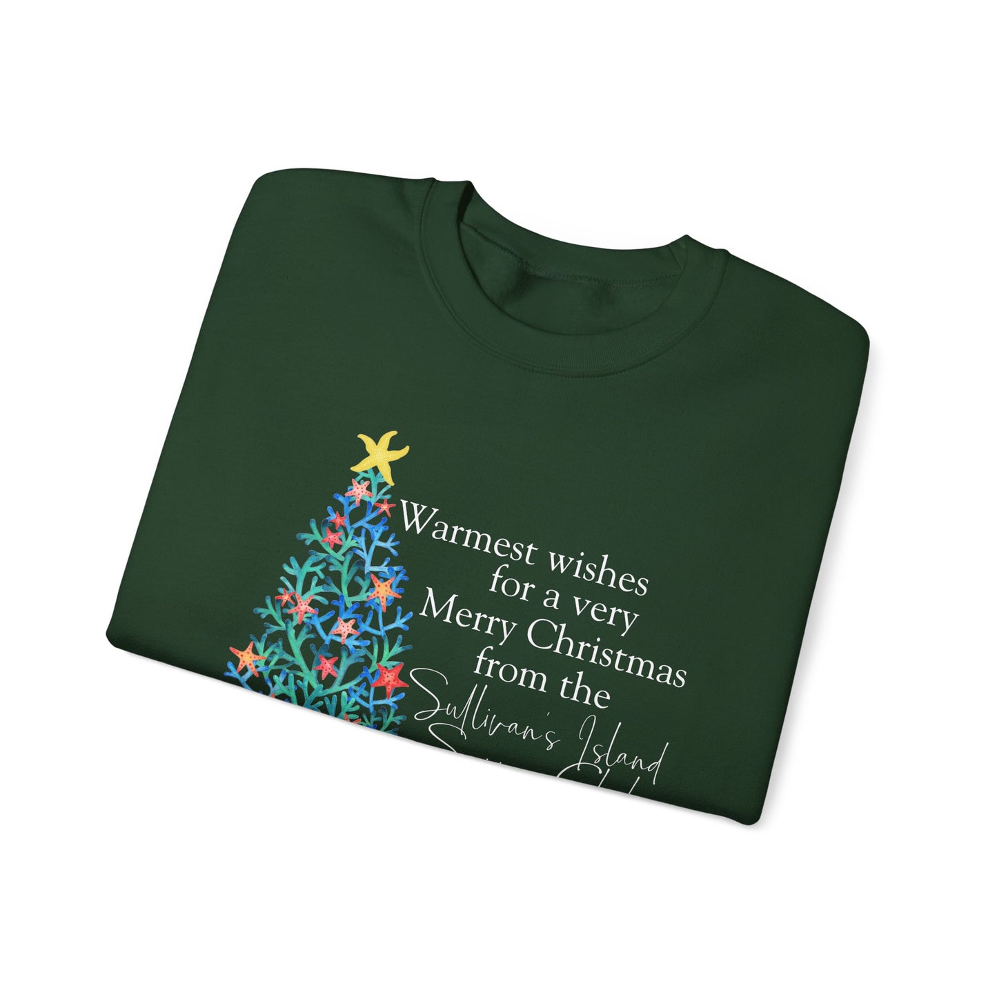 Merry Christmas from the Sullivan's Island Supper Club - Unisex Heavy Blend™ Crewneck Sweatshirt