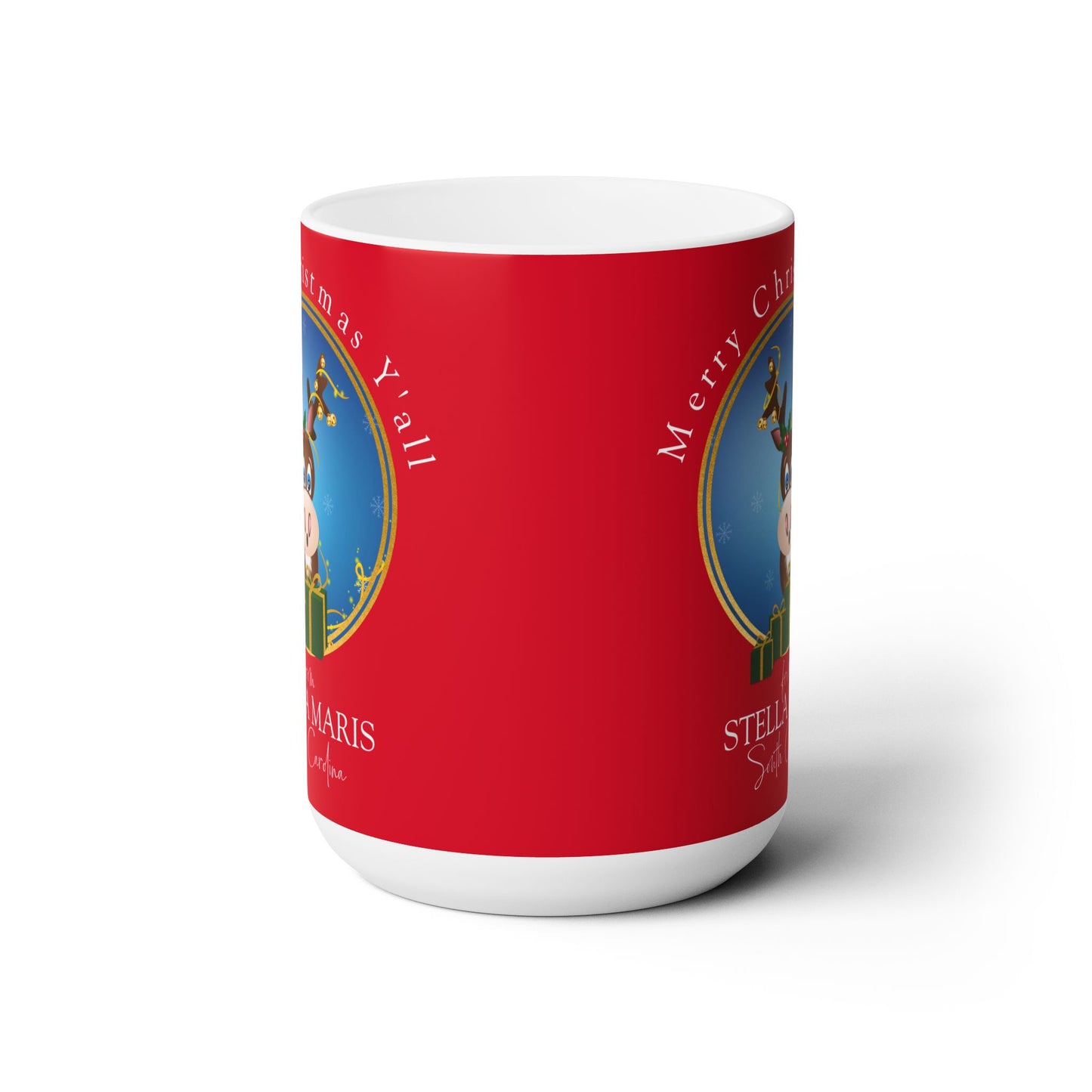 Claude The Reindeer Ceramic Mug - 15oz