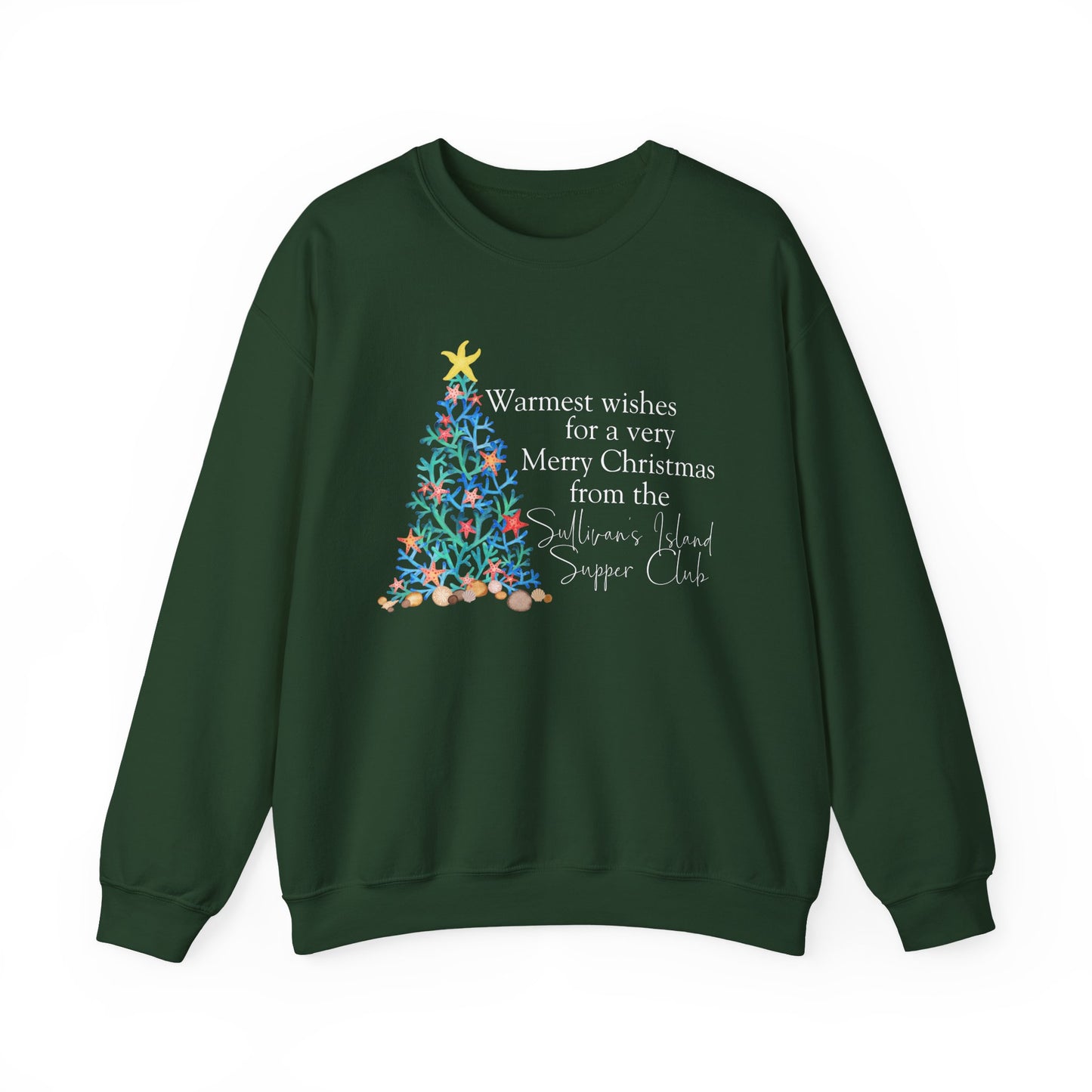 Merry Christmas from the Sullivan's Island Supper Club - Unisex Heavy Blend™ Crewneck Sweatshirt